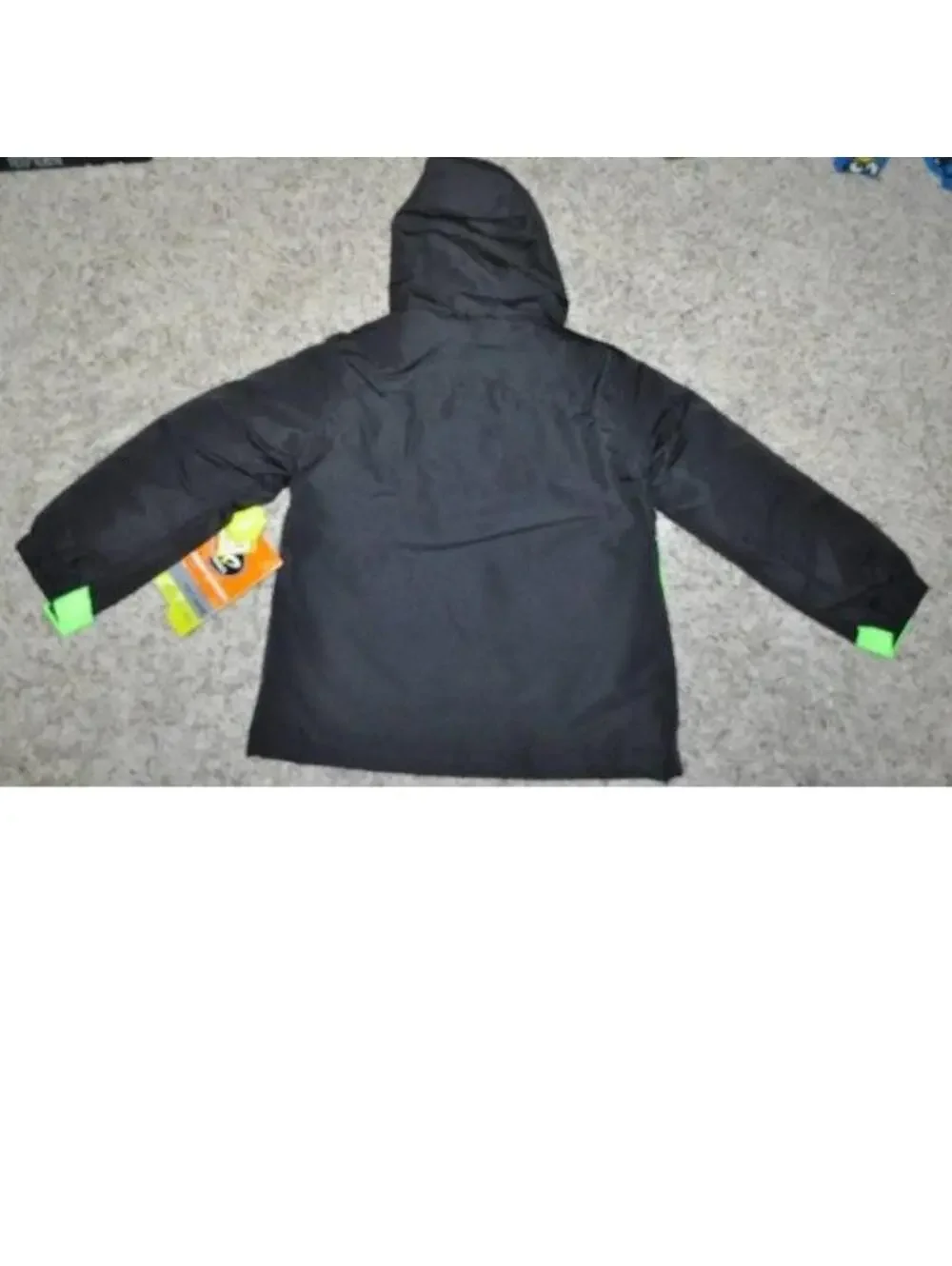 Boys All Weather Jacket 4/5 Black Green 4 in 1 Winter Spring Fall Athletech